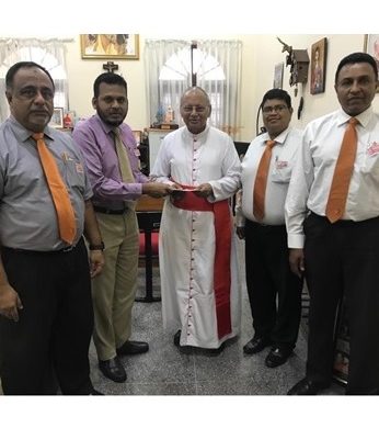 Courtesy call on the Archbishop of Colombo His Eminence Cardinal Malcolm Ranjith
