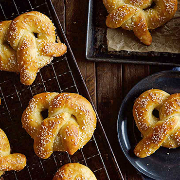 Hot Buttered Soft Pretzels